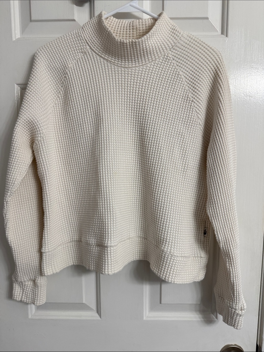 The North Face Cream Waffle Turtleneck Shirt